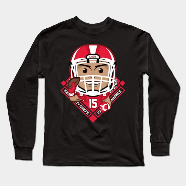 Patrick Mahomes Long Sleeve T-Shirt by Mudahan Muncul 2022